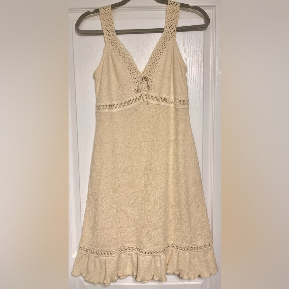 Handmade cotton knee length dress Size Small